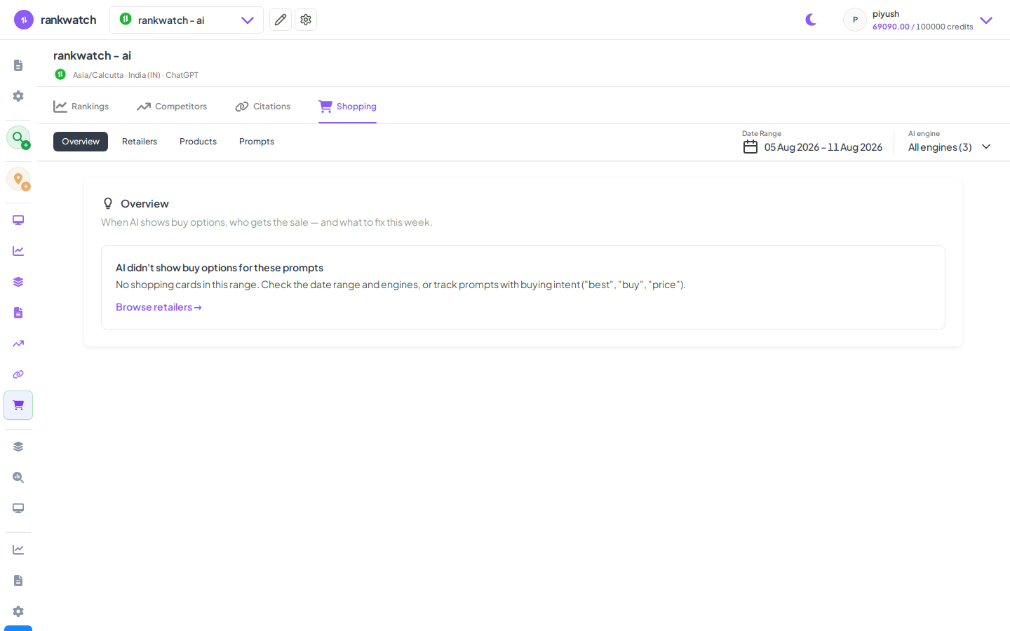 use ai shopping overview products and retailers