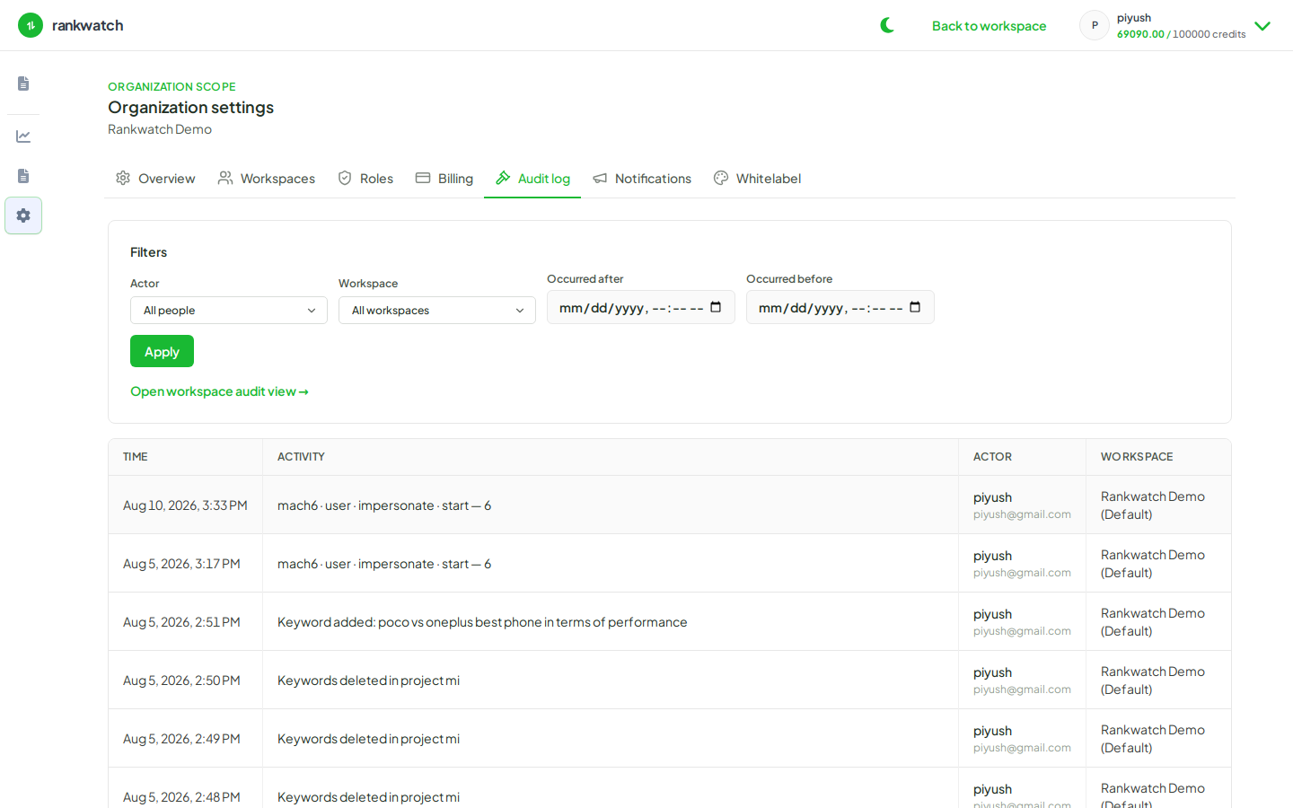 audit logs what is recorded and why